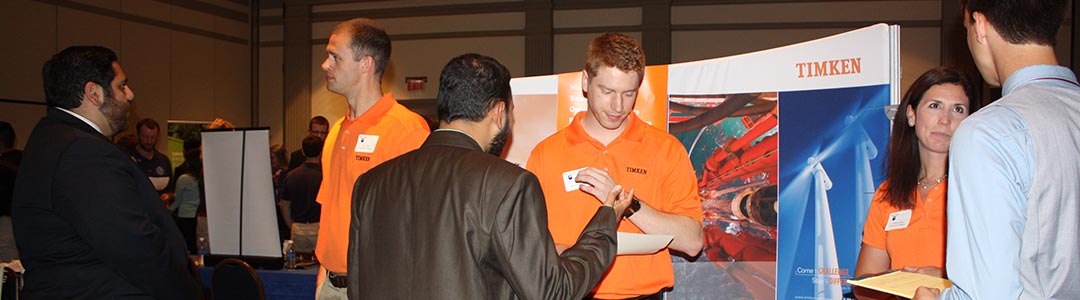 Students at career fair