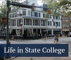 button: life in state college