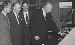 President Eisenhower in the Nuclear Reactor Control Room