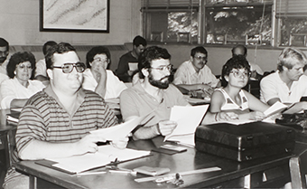 Historical Photo of Teachers in Classroom